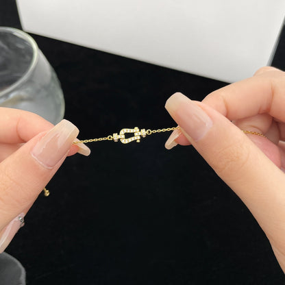 [Resenly Jewelry]FORCE 10 FULL DIAMOND BUCKLE CHAIN LINK MINI MODEL