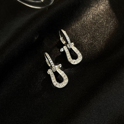 [Resenly Jewelry]FORCE 10 FULL DIAMOND DROP EARRINGS MEDIUM MODEL