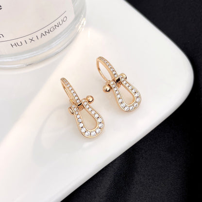 [Resenly Jewelry]FORCE 10 FULL DIAMOND DROP EARRINGS MEDIUM MODEL
