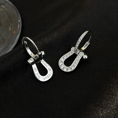 [Resenly Jewelry]FORCE 10 FULL DIAMOND DROP EARRINGS MEDIUM MODEL