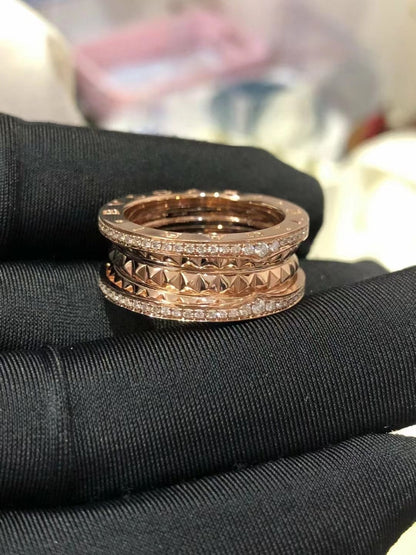[Resenly Jewelry]ZERO 1 ROCK DIAMOND PINK GOLD
