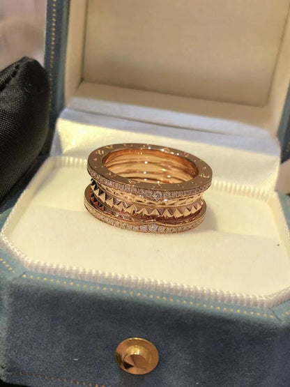 [Resenly Jewelry]ZERO 1 ROCK DIAMOND PINK GOLD