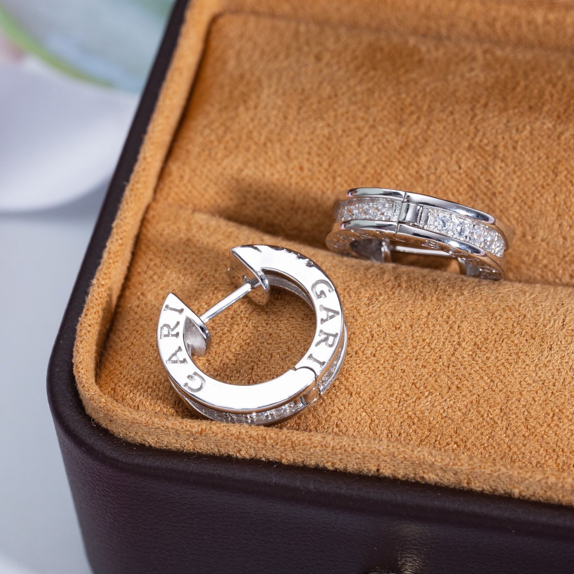 [Resenly Jewelry]ZERO 1 MINI SILVER DIAMOND EARRINGS