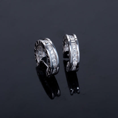 [Resenly Jewelry]ZERO 1 MINI SILVER DIAMOND EARRINGS