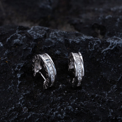 [Resenly Jewelry]ZERO 1 MINI SILVER DIAMOND EARRINGS