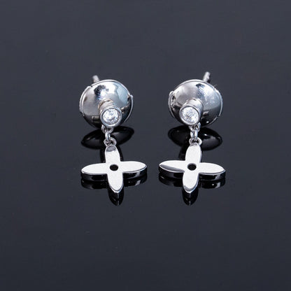 [Resenly Jewelry]VIDYLLE SILVER DIAMOND MINI DROP EARRINGS