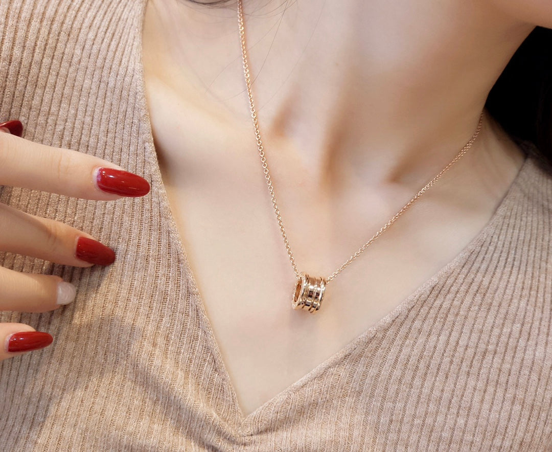 [Resenly Jewelry]ZERO 1 PINK GOLD NECKLACE