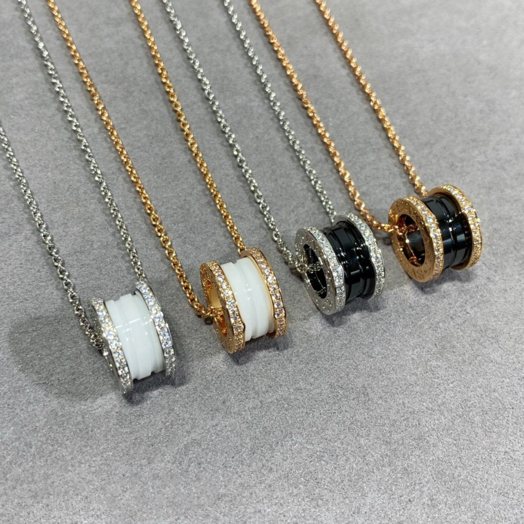 [Resenly Jewelry]ZERO 1 DIAMOND CERAMIC NECKLACE