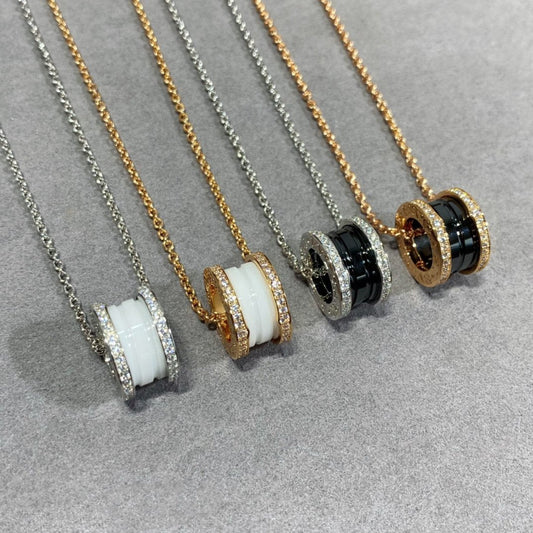 [Resenly Jewelry]ZERO 1 DIAMOND CERAMIC NECKLACE