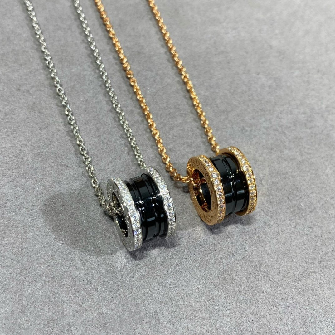 [Resenly Jewelry]ZERO 1 DIAMOND CERAMIC NECKLACE