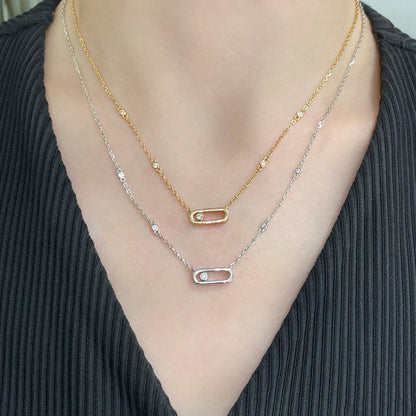 [Resenly Jewelry]MOVE UNO DIAMOND NECKLACE