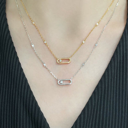 [Resenly Jewelry]MOVE UNO DIAMOND NECKLACE