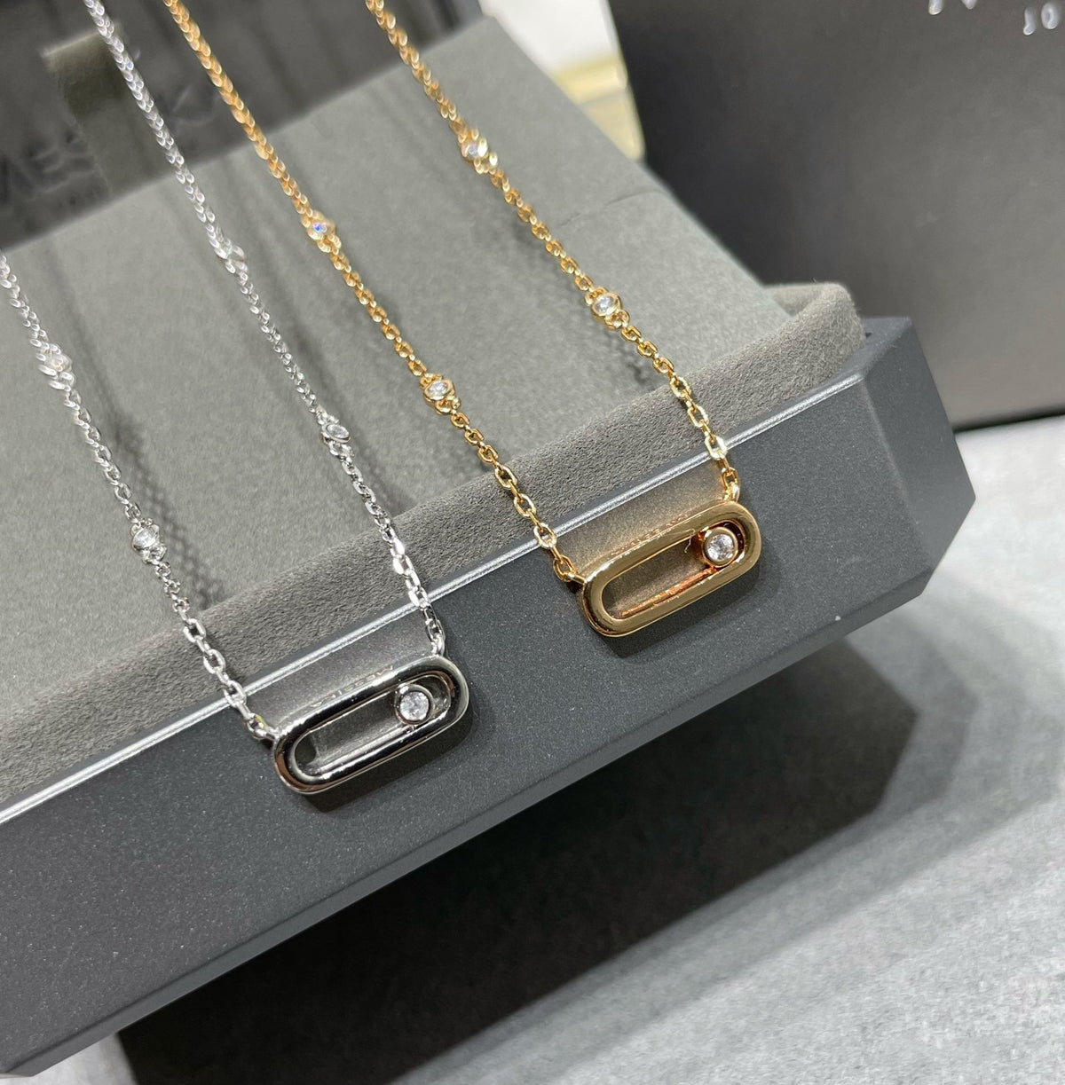 [Resenly Jewelry]MOVE UNO DIAMOND NECKLACE