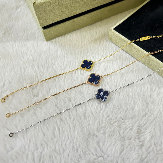 [Resenly Jewelry]CLOVER 1 MOTIF PIETERSITE BRACELET