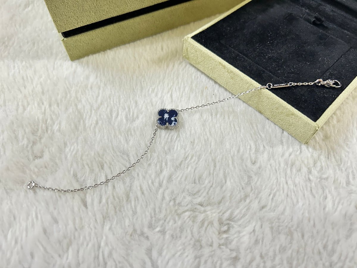 [Resenly Jewelry]CLOVER 1 MOTIF PIETERSITE BRACELET