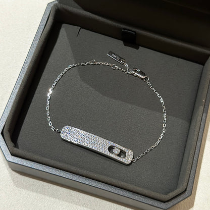 [Resenly Jewelry]MOVE CLASSIQUE DIAMOND PAVED BRACELET(Adjustable)