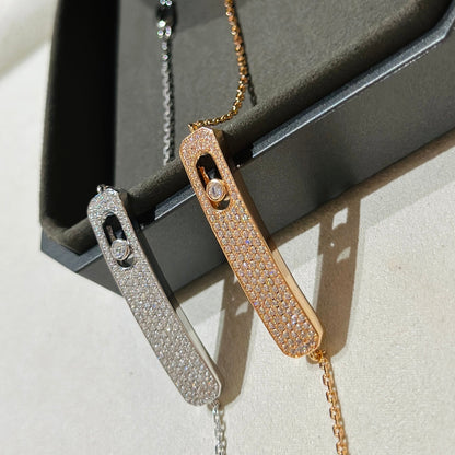 [Resenly Jewelry]MOVE CLASSIQUE DIAMOND PAVED BRACELET(Adjustable)