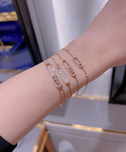 [Resenly Jewelry]MOVE CLASSIQUE DIAMOND PAVED BRACELET(Adjustable)