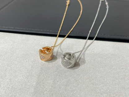 [Resenly Jewelry]LIENS EVIDENCE DIAMOND PAVED NECKLACE