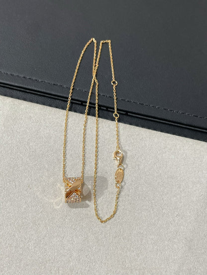 [Resenly Jewelry]LIENS EVIDENCE DIAMOND PAVED NECKLACE