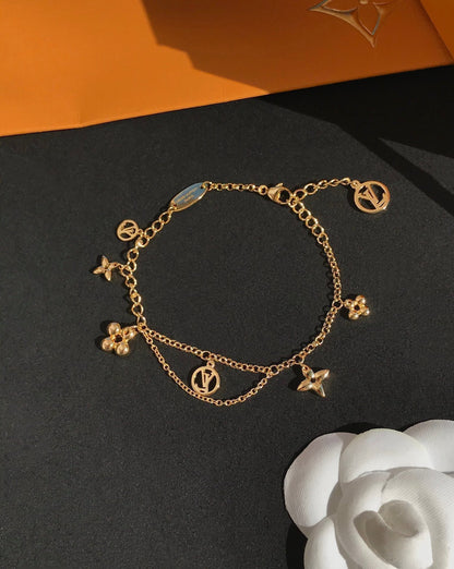 [Resenly Jewelry]BLOOMING PINK GOLD MOP BRACELET