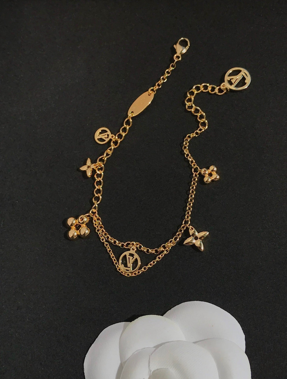 [Resenly Jewelry]BLOOMING PINK GOLD MOP BRACELET