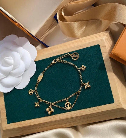 [Resenly Jewelry]BLOOMING PINK GOLD MOP BRACELET