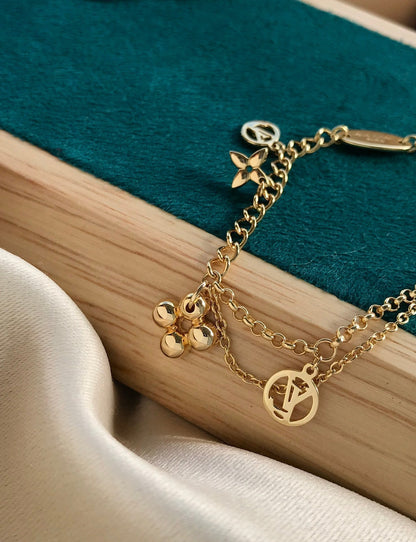 [Resenly Jewelry]BLOOMING PINK GOLD MOP BRACELET