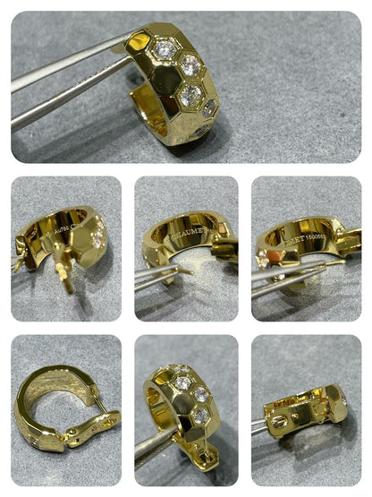 [Resenly Jewelry]BEE LOVE DIAMOND HOOP EARRINGS