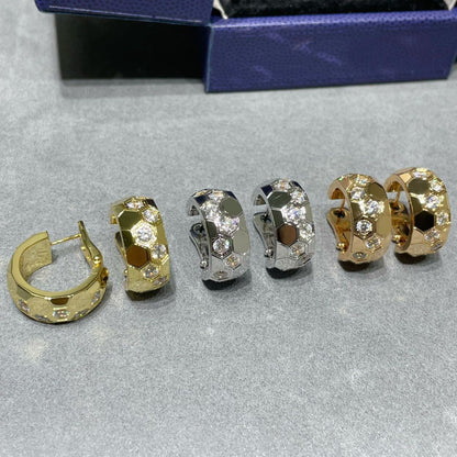 [Resenly Jewelry]BEE LOVE DIAMOND HOOP EARRINGS