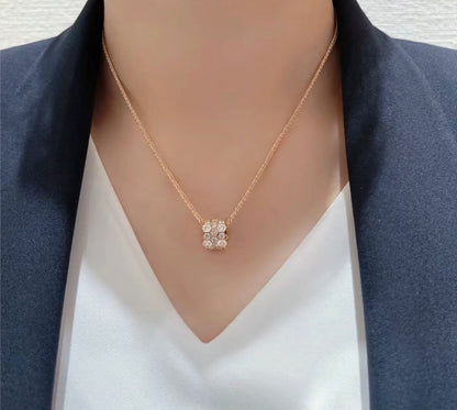 [Resenly Jewelry]BEE LOVE DIAMOND PAVED 3 ROW NECKLACE