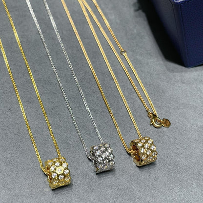 [Resenly Jewelry]BEE LOVE DIAMOND PAVED 3 ROW NECKLACE