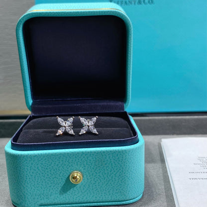 [Resenly Jewelry]VICTORIA SILVER DIAMOND STUD MINI EARRINGS