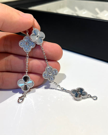 [Resenly Jewelry] CLOVER 5 MOTIF LASER BRACELET COLLECTION