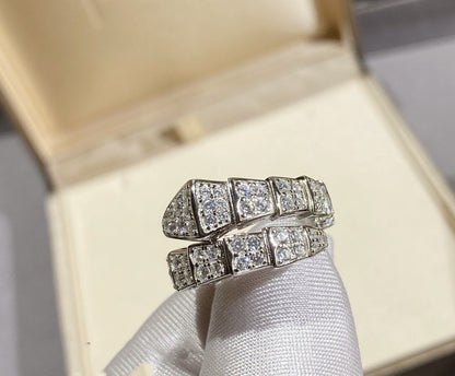 [Resenly Jewelry]SERPENTI RING SILVER DIAMOND PAVED