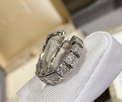[Resenly Jewelry]SERPENTI RING SILVER DIAMOND PAVED