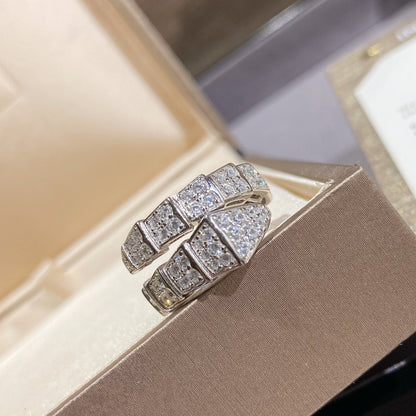 [Resenly Jewelry]SERPENTI RING SILVER DIAMOND PAVED