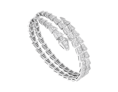 [Resenly Jewelry]SERPENTI BRACELET SILVER DIAMOND DOUBLE ROW