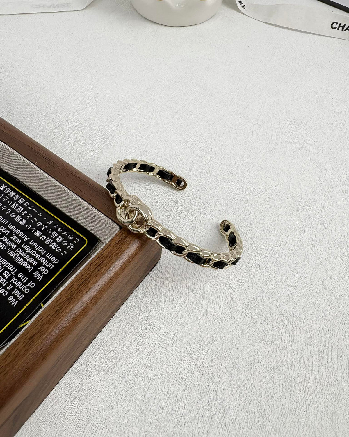 [Resenly Jewelry]Double C Open Bangle