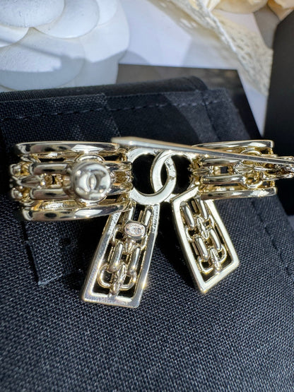 [Resenly Jewelry]25K Hollow Bow Brooch