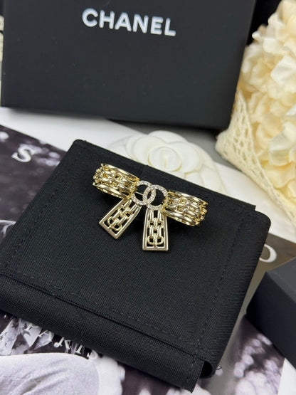 [Resenly Jewelry]25K Hollow Bow Brooch