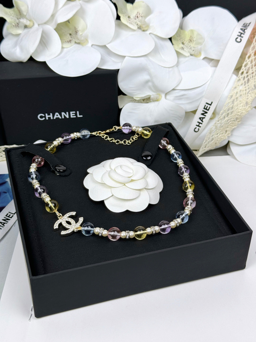 [Resenly Jewelry]26C New Spring Collection Colorful Transparent Resin Necklace
