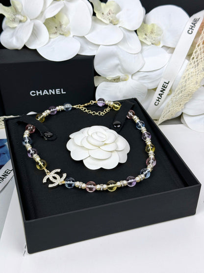[Resenly Jewelry]26C New Spring Collection Colorful Transparent Resin Necklace
