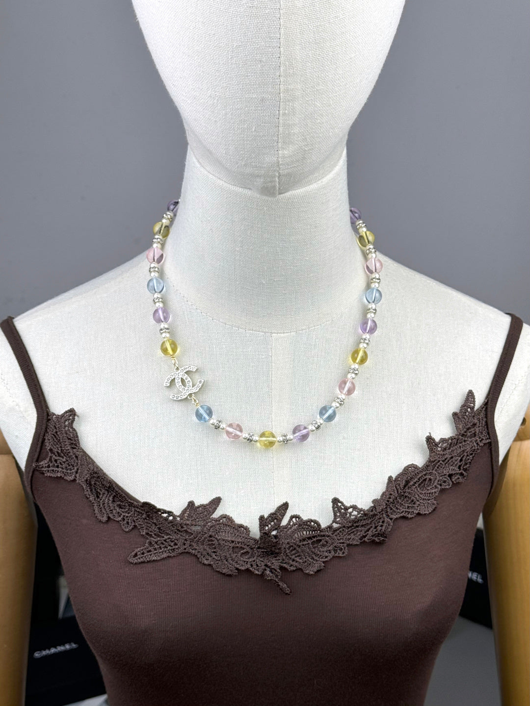 [Resenly Jewelry]26C New Spring Collection Colorful Transparent Resin Necklace