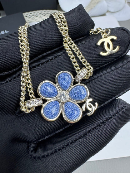 [Resenly Jewelry]VOLTE New Blue Floral Double-Layer Bracelet