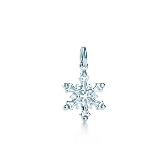 [Resenly Jewelry]STERLING SILVER SNOWFLAKE PENDANT NECKLACE