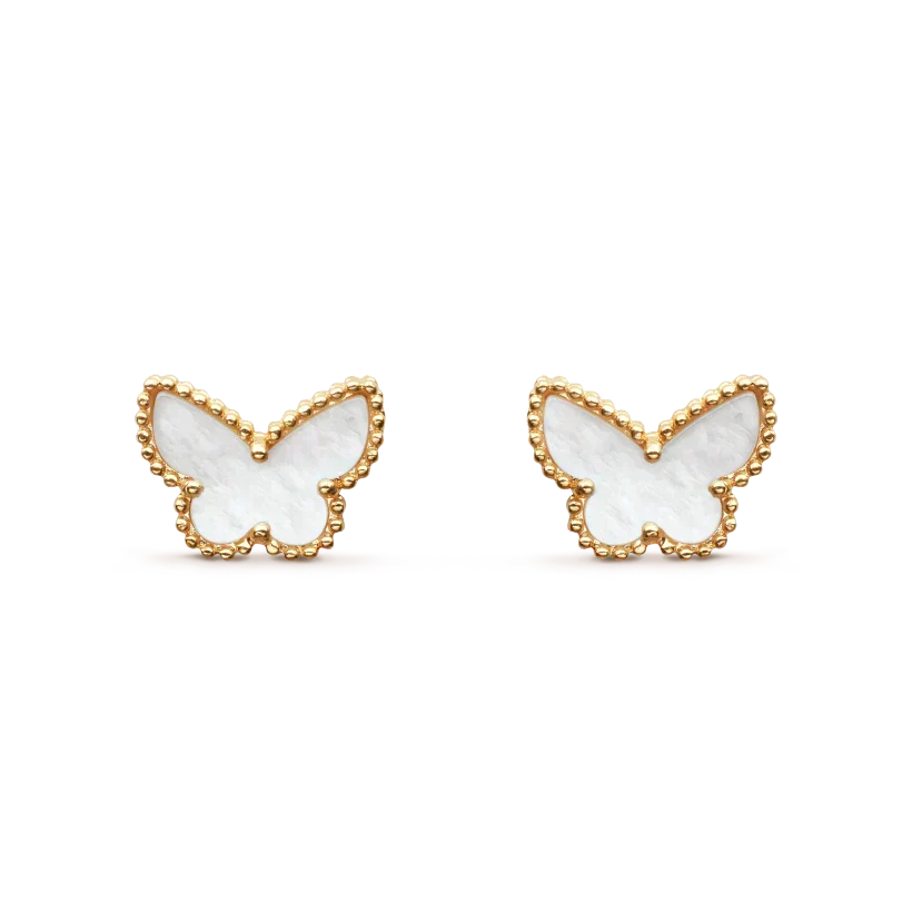 [Resenly Jewelry]SWEET BUTTERFLY MOP EARSTUDS
