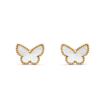 [Resenly Jewelry]SWEET BUTTERFLY MOP EARSTUDS