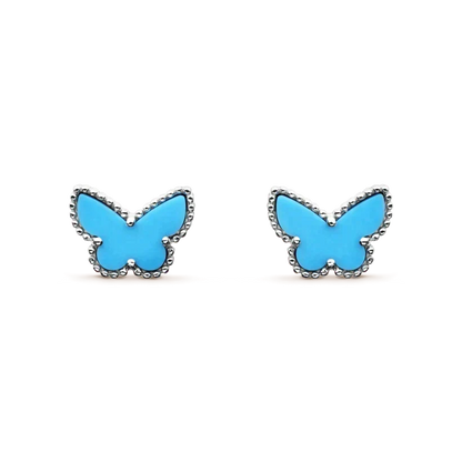 [Resenly Jewelry]BUTTERFLY TURQUOISE EARRINGS SILVER