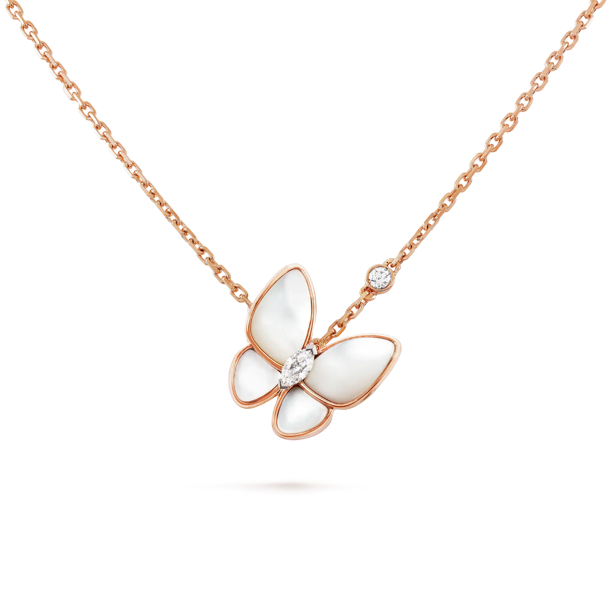 [Resenly Jewelry]BUTTERFLY MOP DIAMOND NECKLACE